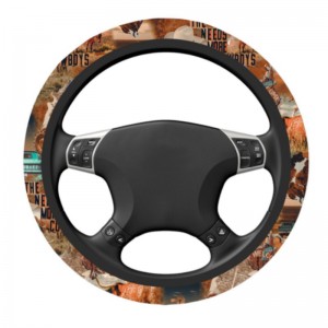 Universal Fit Car Accessories Customized Washable Neoprene Steering Wheel Cover
